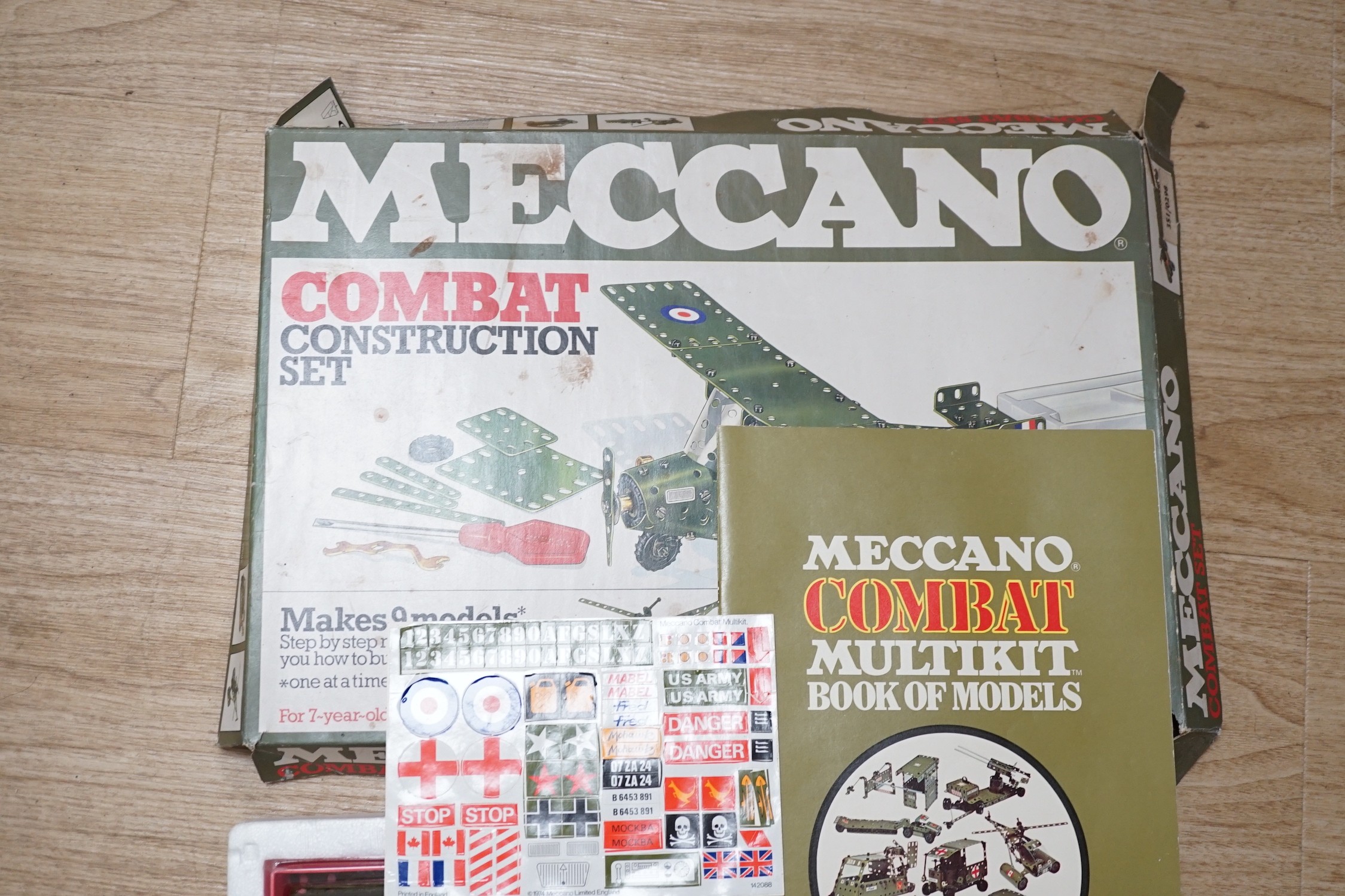 Two boxed Meccano sets - Combat and Army Multikit sets